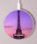 S3447 Paris Eiffel Le coucher du soleil Chargeur sans fil 15W Type-C iPhone Android Station de charge à lumière LED