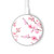 S3707 Fleur de cerisier rose fleur de printemps Chargeur sans fil 15W Type-C iPhone Android Station de charge à lumière LED