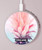 S3711 Ananas rose Chargeur sans fil 15W Type-C iPhone Android Station de charge à lumière LED