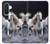 S0246 Cheval Blanc Etui Coque Housse pour Samsung Galaxy A26
