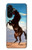 S0934 Sauvage Black Horse Etui Coque Housse pour Samsung Galaxy A26