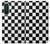 S1611 Échiquier Damier Noir Blanc Etui Coque Housse pour Samsung Galaxy A26