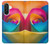 S1671 Arc en ciel coloré Rose Etui Coque Housse pour Samsung Galaxy A26