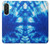 S1869 Tie Dye Bleu Etui Coque Housse pour Samsung Galaxy A26