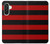 S2638 Noir et Rouge rayé Etui Coque Housse pour Samsung Galaxy A26