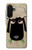 S2826 Mignon Noir Sheep Dormir Dessin Etui Coque Housse pour Samsung Galaxy A26