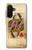 S2833 Poker Carte Coeurs Reine Etui Coque Housse pour Samsung Galaxy A26