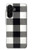 S2842 Noir et blanc Buffle motif de vérification Etui Coque Housse pour Samsung Galaxy A26