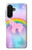 S3070 Arc en ciel pastel ciel Licorne Etui Coque Housse pour Samsung Galaxy A26