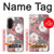 S3716 Motif floral rose Etui Coque Housse pour Samsung Galaxy A36