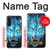 S0752 Feu bleu Loup Etui Coque Housse pour Samsung Galaxy A56