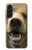 S0840 Grizzly Bear visage Etui Coque Housse pour Samsung Galaxy A56