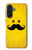 S1145 Soleil jaune Mustache Etui Coque Housse pour Samsung Galaxy A56