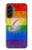 S2899 Arc en ciel LGBT Gay Pride Drapeau Etui Coque Housse pour Samsung Galaxy A56