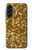 S3388 Imprimer or Glitter Graphic Etui Coque Housse pour Samsung Galaxy A56