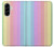 S3849 Couleurs verticales colorées Etui Coque Housse pour Samsung Galaxy A56