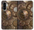 S3927 Boussole Horloge Gage Steampunk Etui Coque Housse pour Samsung Galaxy A56