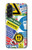 S3960 Collage d'autocollants de signalisation de sécurité Etui Coque Housse pour Samsung Galaxy A56