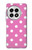 S2358 Rose à pois Etui Coque Housse pour OnePlus 13