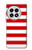 S2364 Rouge et blanc rayé Etui Coque Housse pour OnePlus 13