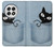 S2641 Noir Chat Poche Etui Coque Housse pour OnePlus 13
