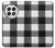 S2842 Noir et blanc Buffle motif de vérification Etui Coque Housse pour OnePlus 13
