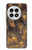 S3691 Plume de paon d'or Etui Coque Housse pour OnePlus 13