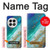S3920 Couleur bleu océan abstrait émeraude mélangée Etui Coque Housse pour OnePlus 13