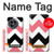 S1849 Rose Noir Chevron Zigzag Etui Coque Housse pour OnePlus 13R