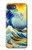 S4005 Peinture à l'huile Grandes vagues Etui Coque Housse pour iPhone 16e, 17e
