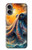 S4003 Peinture à l'huile géante Pieuvre Etui Coque Housse pour iPhone 16 plus