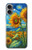 S4019 Tournesol style Van Gogh Etui Coque Housse pour iPhone 16 plus