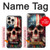 S4015 Drapeau américain de crâne Etui Coque Housse pour iPhone 16 pro max
