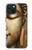 S4022 Visage de Bouddha vintage style doré Etui Coque Housse pour iPhone 15