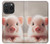 S3979 Bébé cochon mignon Etui Coque Housse pour iPhone 15 Pro