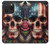 S4015 Drapeau américain de crâne Etui Coque Housse pour iPhone 15 Pro