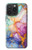 S4001 Lilas abstrait multicolore, émeraude Etui Coque Housse pour iPhone 15 Pro Max