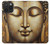 S4022 Visage de Bouddha vintage style doré Etui Coque Housse pour iPhone 15 Pro Max