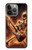 S3984 Squelette de feu jouant de la guitare Etui Coque Housse pour iPhone 14 Pro