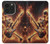 S3984 Squelette de feu jouant de la guitare Etui Coque Housse pour iPhone 14 Pro