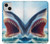 S4004 Peinture à l'huile Requin géant Etui Coque Housse pour iPhone 13