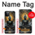 S3968 Bouddha noir Etui Coque Housse pour iPhone 12, iPhone 12 Pro