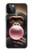 S3973 Chimpanzé soufflant du chewing-gum rose Etui Coque Housse pour iPhone 12, iPhone 12 Pro