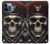 S4014 Armée de crânes et soldats Etui Coque Housse pour iPhone 12 Pro Max
