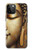 S4022 Visage de Bouddha vintage style doré Etui Coque Housse pour iPhone 12 Pro Max