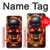 S3986 Crâne de feu Etui Coque Housse pour iPhone X, iPhone XS
