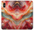 S4012 Veines dorées en marbre rouge Etui Coque Housse pour iPhone X, iPhone XS