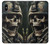 S4017 Crâne de soldat Etui Coque Housse pour iPhone X, iPhone XS