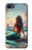 S4006 Peinture à l'huile Sirène Etui Coque Housse pour iPhone 7, iPhone 8, iPhone SE (2020) (2022)