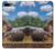 S4031 Bébé hippopotame Famille d'hippopotames Etui Coque Housse pour iPhone 7 Plus, iPhone 8 Plus